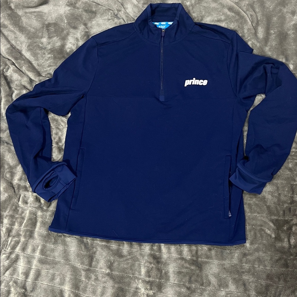 Preowned Prince X Target Pickleball Men's Quarter Zip Pullover Size M.